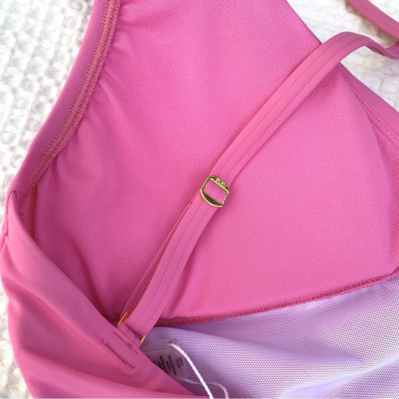 BLEU Rod Beattie Twist & Shout Pink 1-PC Swimsuit Sz 12 - Picture 6 of 13